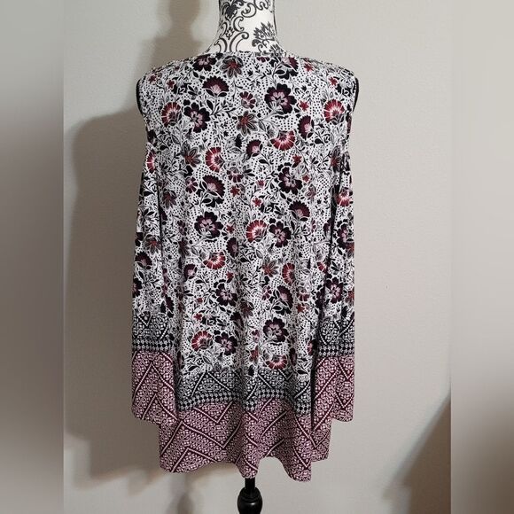 Como blu boho cold shoulder top - Picture 3 of 8